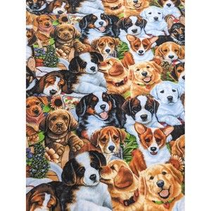 Puppy Love Snuggle Soft Throw Blanket Dogs Plush Fleece Animals Breeds Cute